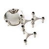 Modular & Stackable Chrome Candlesticks Eleish Van Breems Home