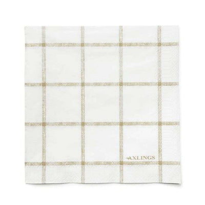Paper Luncheon Napkin Windowpane
