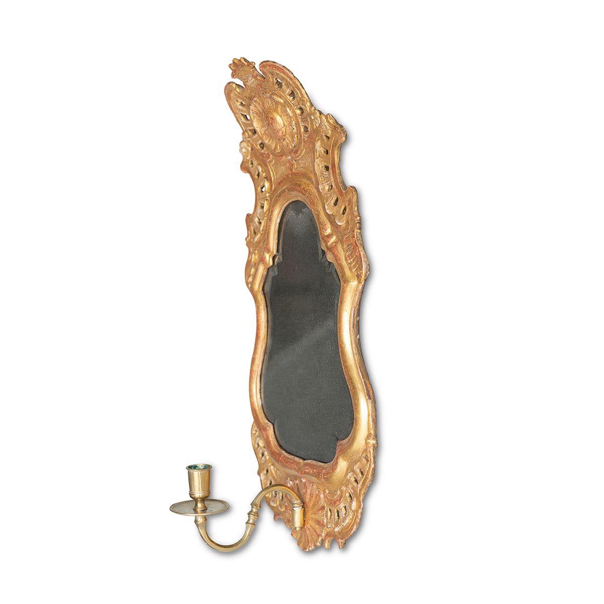 Pair of Baroque Wall Sconces with Candle Holders Eleish Van Breems Home