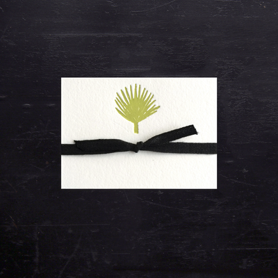 Petite Place Cards Palm Frond Eleish Van Breems Home
