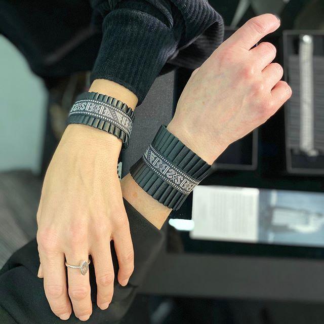 Pleated Leather Bracelet Eleish Van Breems Home