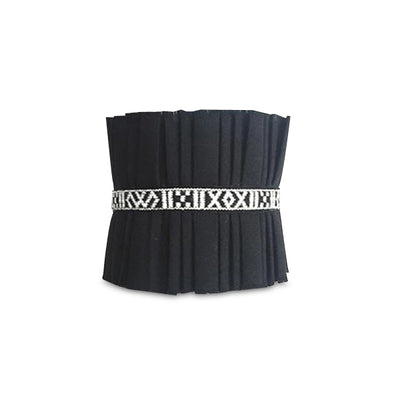 Pleated Leather Bracelet