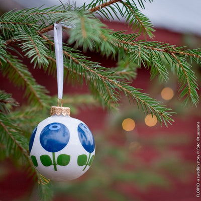 Porcelain Ornament in Blueberry Eleish Van Breems Home