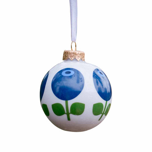 Porcelain Ornament in Blueberry