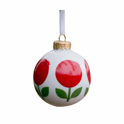 Porcelain Ornament in Lingonberry Eleish Van Breems Home