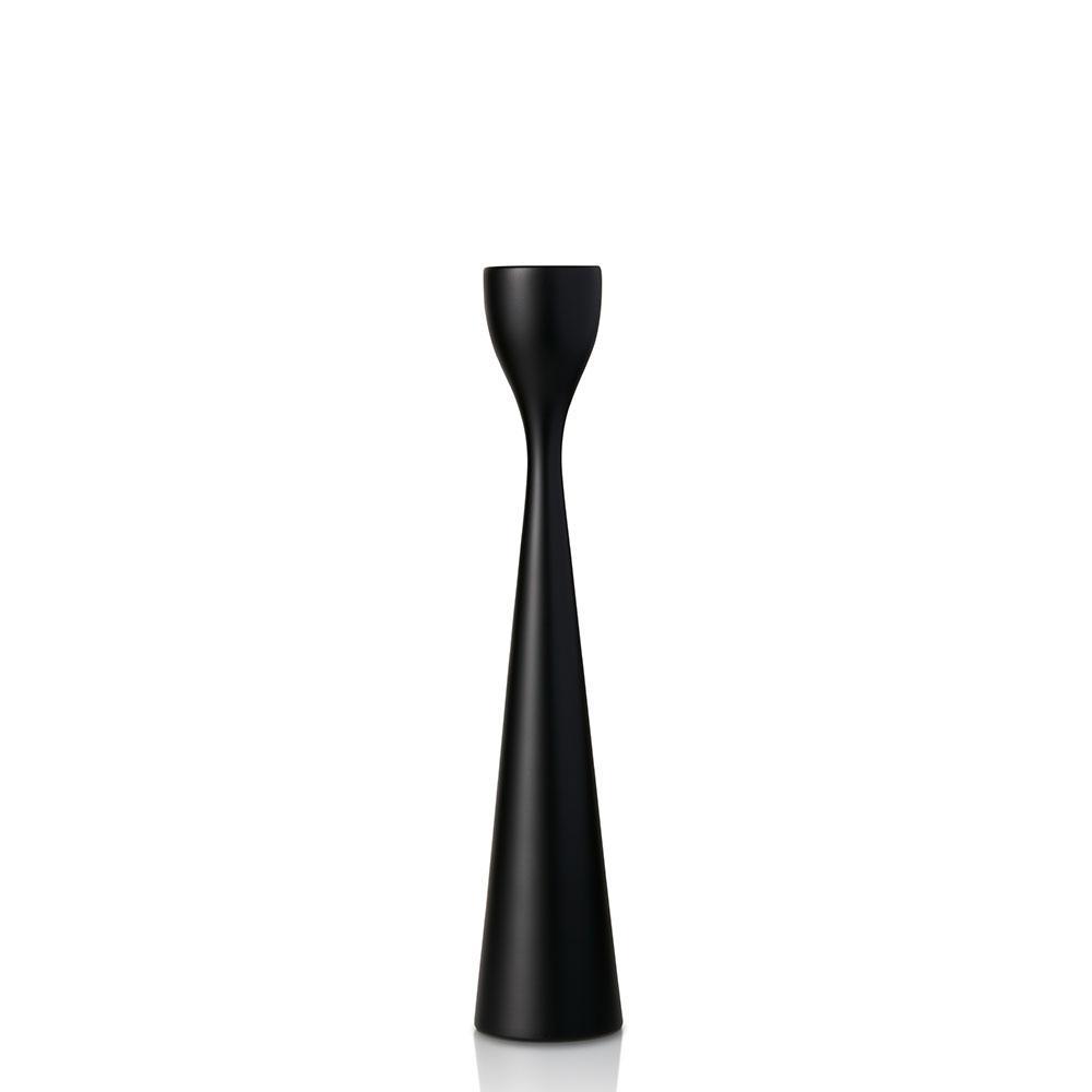 Rolf Painted Candlestick 11" Black Eleish Van Breems Home