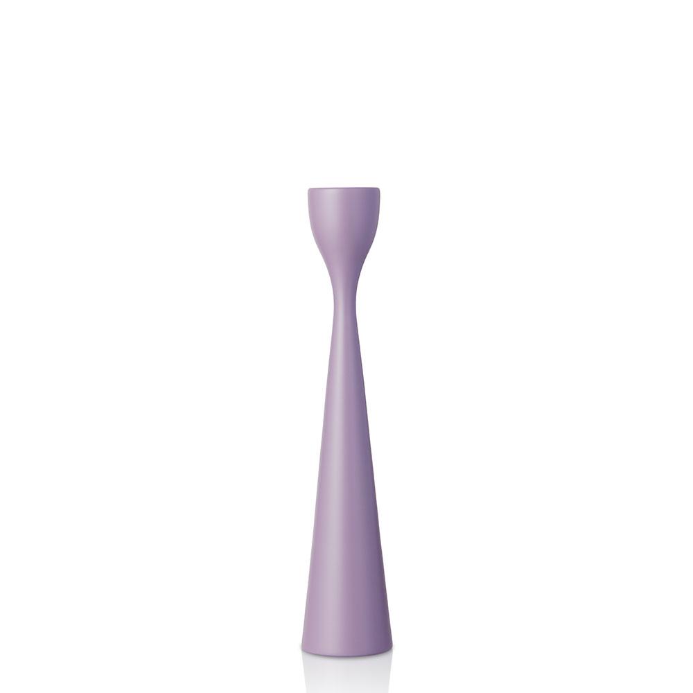 Rolf Painted Candlestick 11" Pastel Purple Eleish Van Breems Home