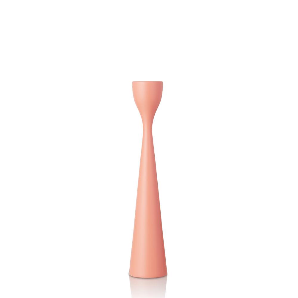 Rolf Painted Candlestick 11" Salmon Pink Eleish Van Breems Home