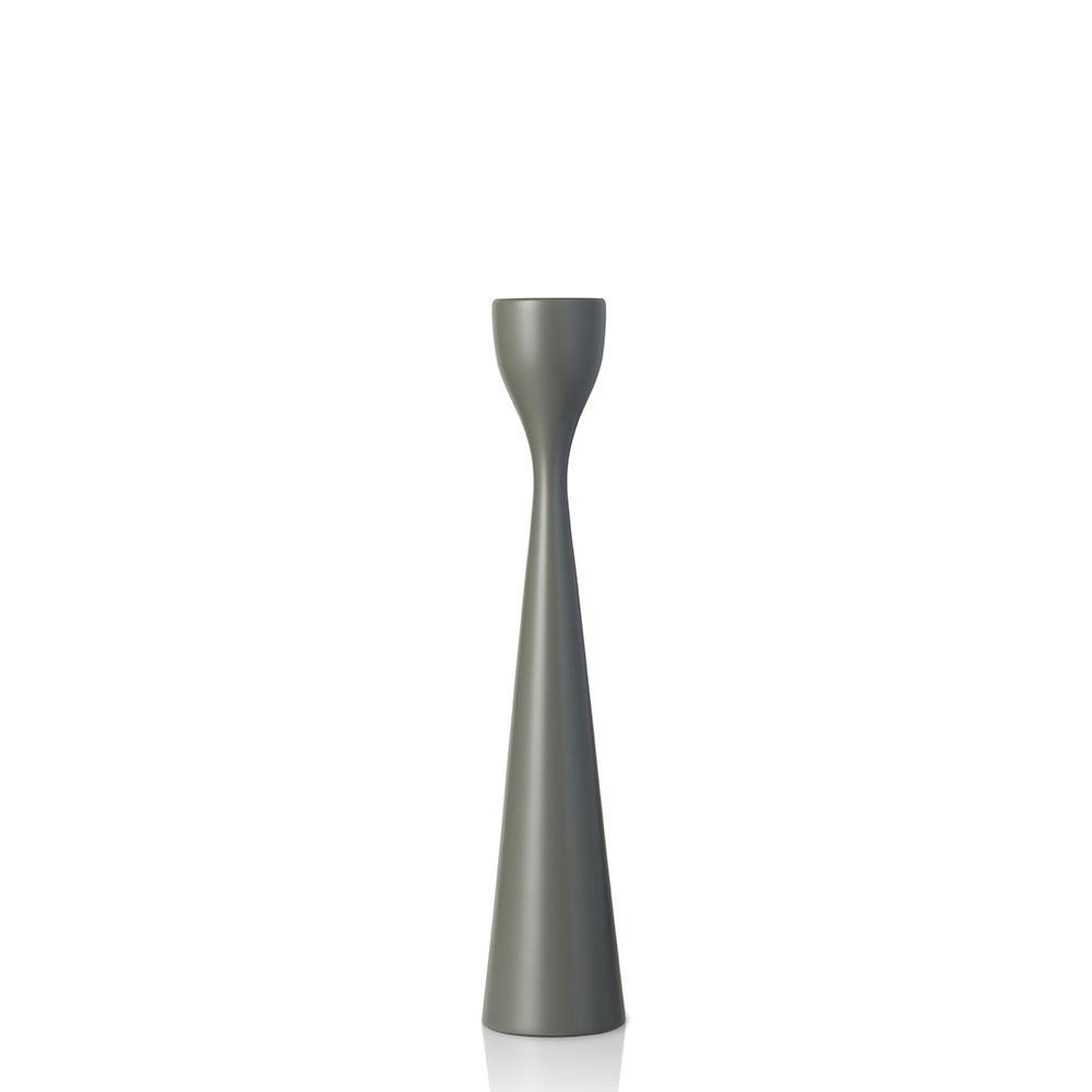 Rolf Painted Candlestick 11" Soapstone Grey Eleish Van Breems Home