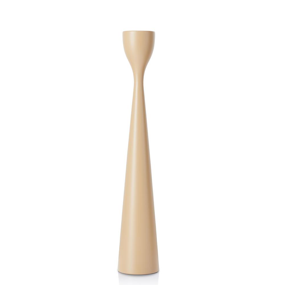 Rolf Painted Candlestick 13" Cappuccino Brown Eleish Van Breems Home