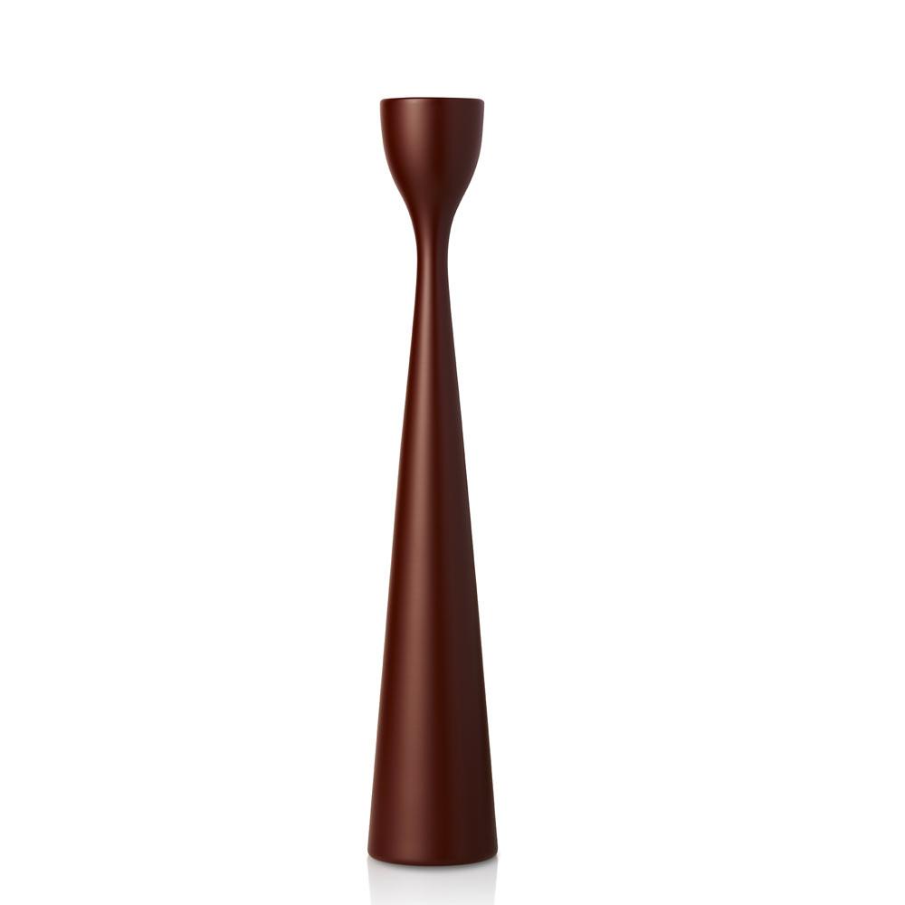 Rolf Painted Candlestick 13" Hazelnut Brown Eleish Van Breems Home