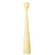 Rolf Painted Candlestick 15" Custard Yellow Eleish Van Breems Home