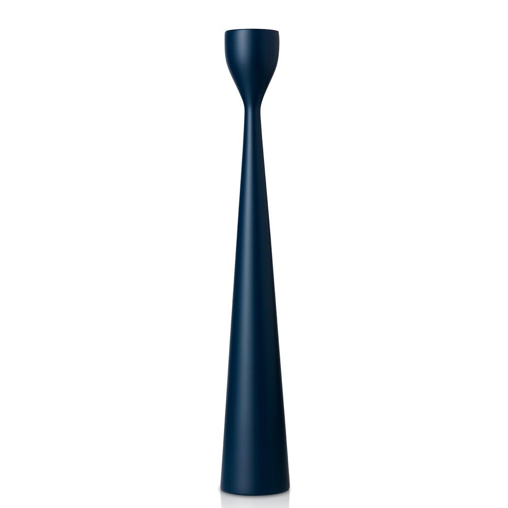 Rolf Painted Candlestick 15" Dark Blue Eleish Van Breems Home