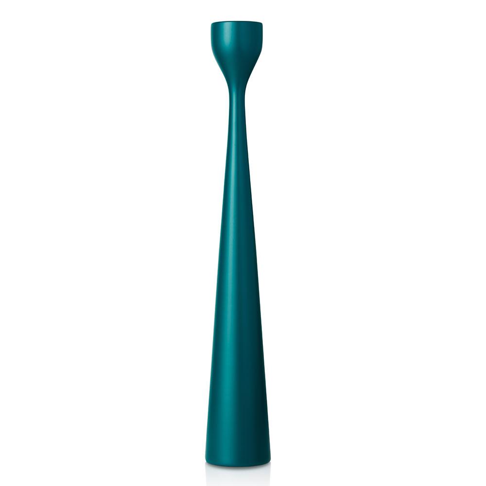Rolf Painted Candlestick 15" Ocean Green Eleish Van Breems Home