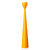 Rolf Painted Candlestick 15" Orange Eleish Van Breems Home