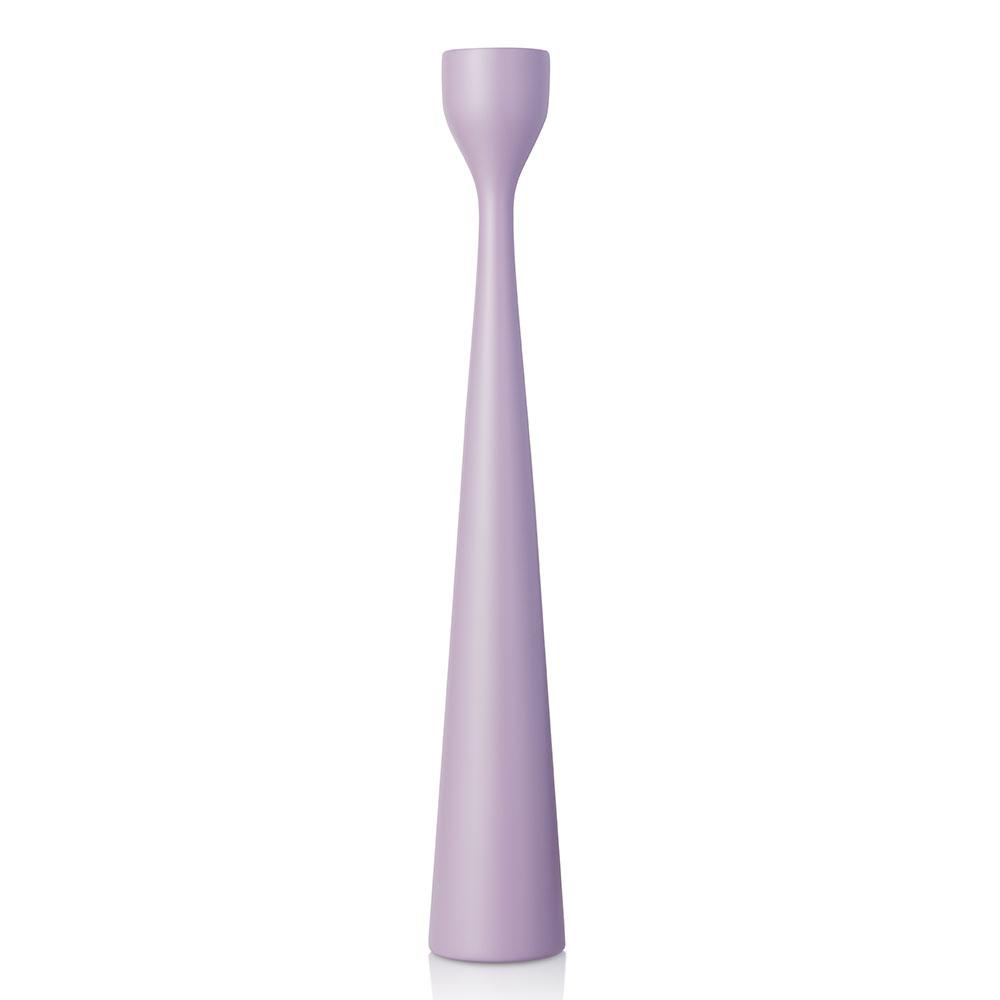 Rolf Painted Candlestick 15" Pastel Purple Eleish Van Breems Home