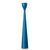 Rolf Painted Candlestick 15" Petrol Blue Eleish Van Breems Home