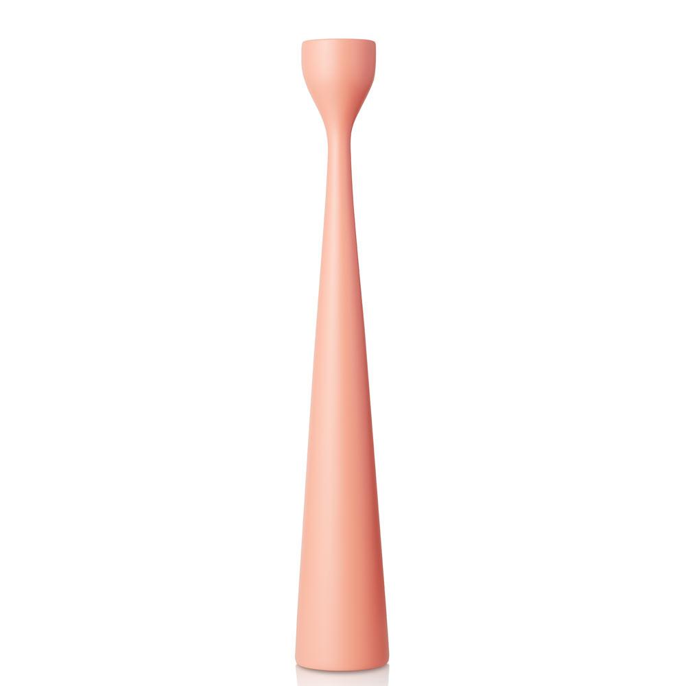 Rolf Painted Candlestick 15" Salmon Pink Eleish Van Breems Home