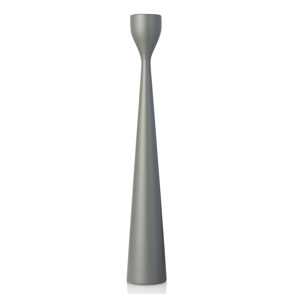 Rolf Painted Candlestick 15" Soapstone Grey Eleish Van Breems Home