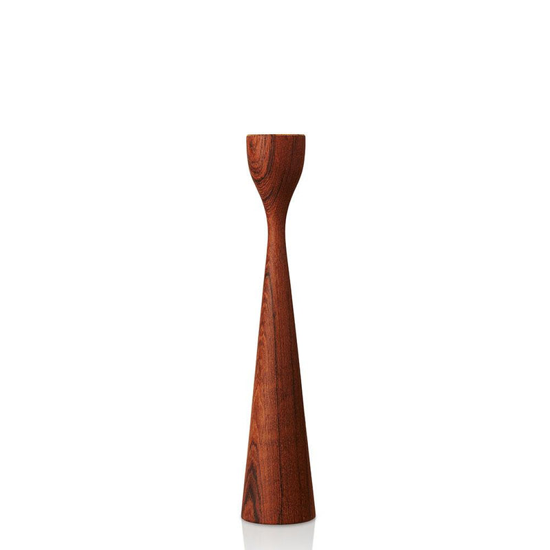 Rolf Teak Candlestick 11" Eleish Van Breems Home