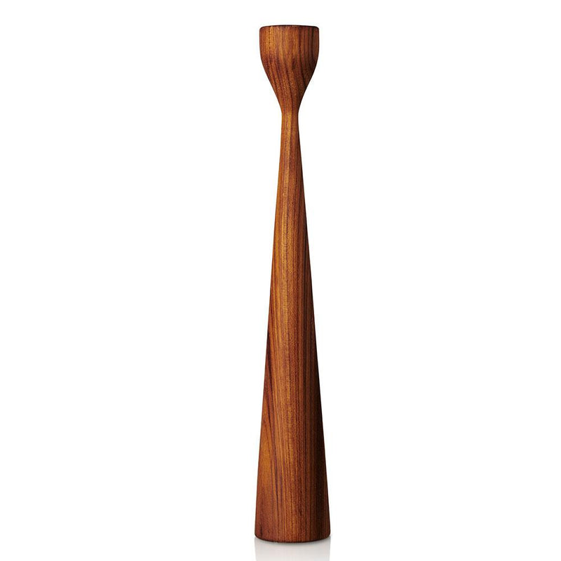 Rolf Teak Candlestick 15" Eleish Van Breems Home