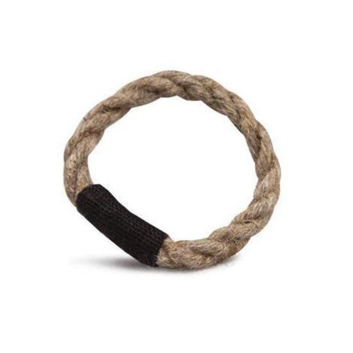 Rope Napkin Ring 4pc Natural/Black Eleish Van Breems Home