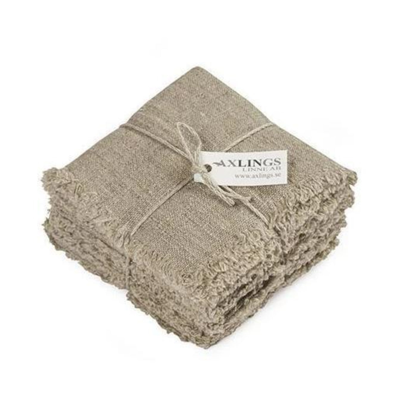 Rustic Fringe Napkin Natural Linen Eleish Van Breems Home