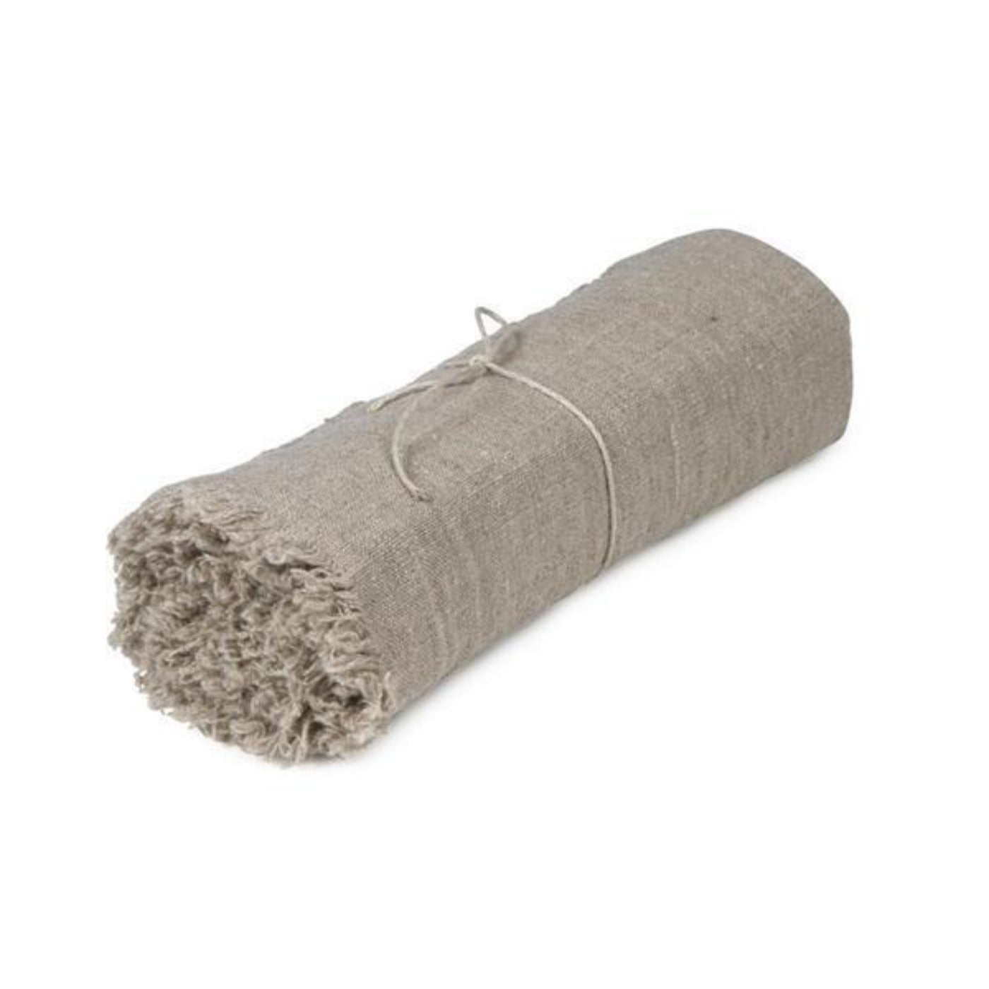 Rustic Long Runner 98" Natural Linen Eleish Van Breems Home