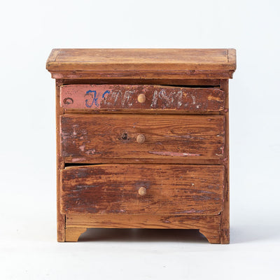 Swedish 19th c Cabinetmaker Sample Chest Eleish Van Breems Home