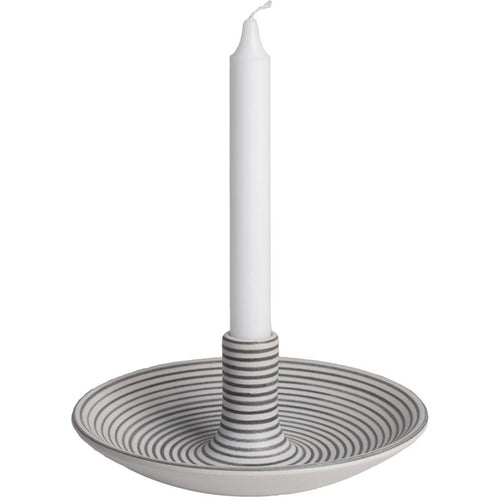 Striped Candlestick Bowl Medium