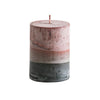 Tar Pillar Candle Red Stripe Eleish Van Breems Home