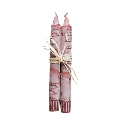 Tar Taper Candles - Pair Red Eleish Van Breems Home