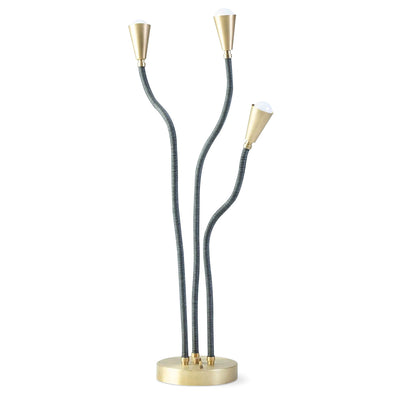 Trident Table Lamp Brushed Brass for Eleish Van Breems