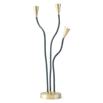 Trident Table Lamp Brushed Brass For Eleish Van Breems