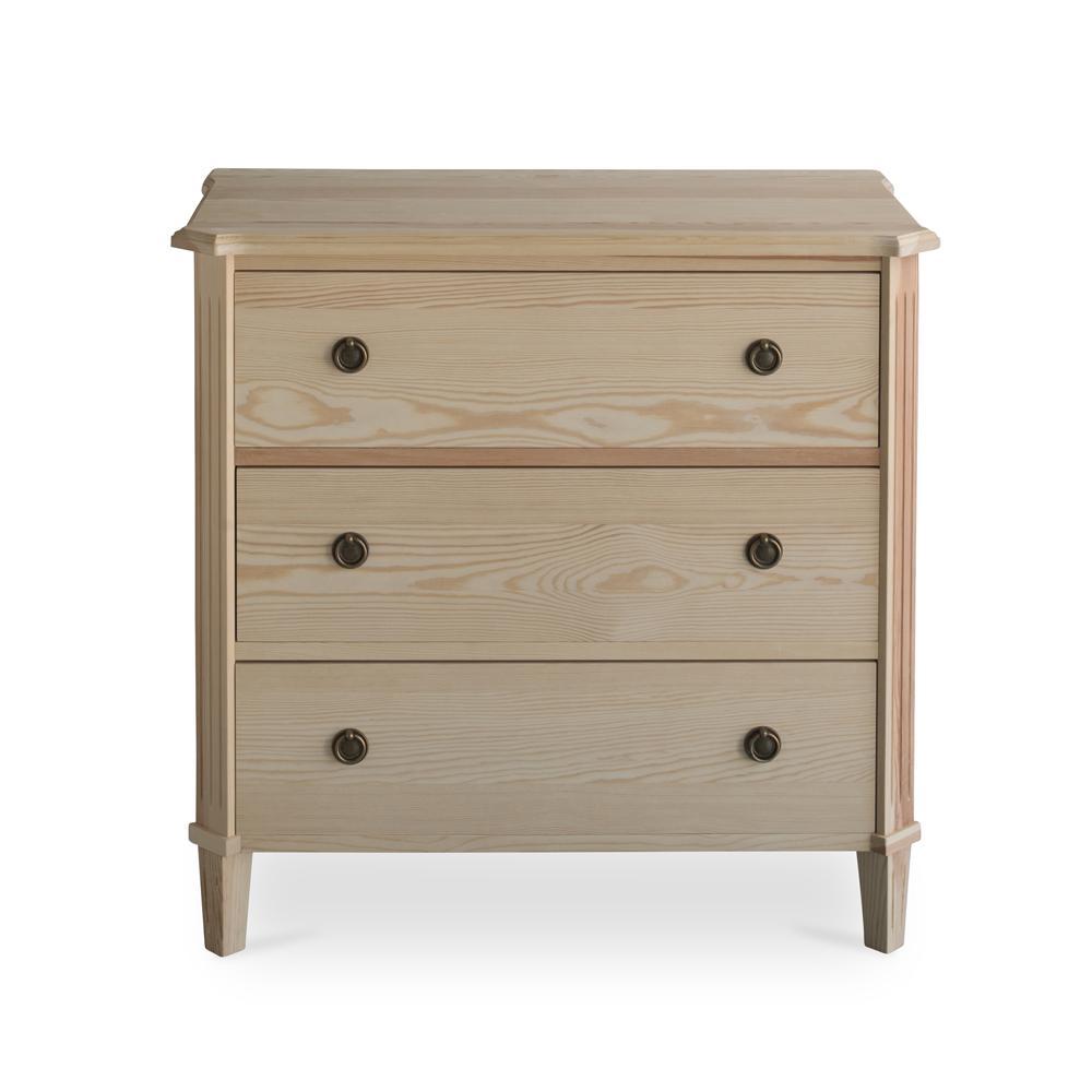 Tullgarn Gustavian Three Drawer Chest Natural Eleish Van Breems Home