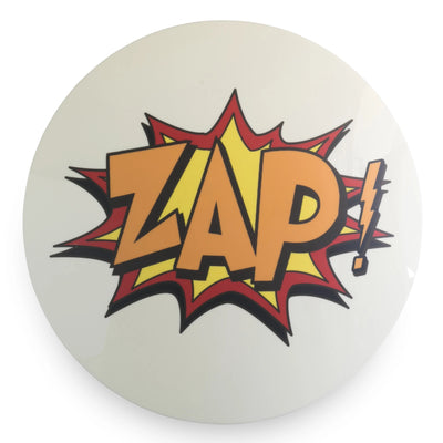 Vintage Marvel Comic Style ZAP Sign Eleish Van Breems Home