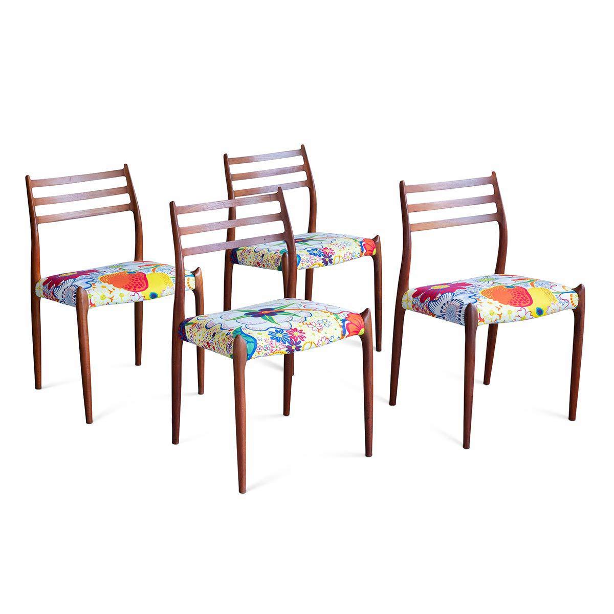 Vintage Moller Dining Chairs Set Eleish Van Breems Home