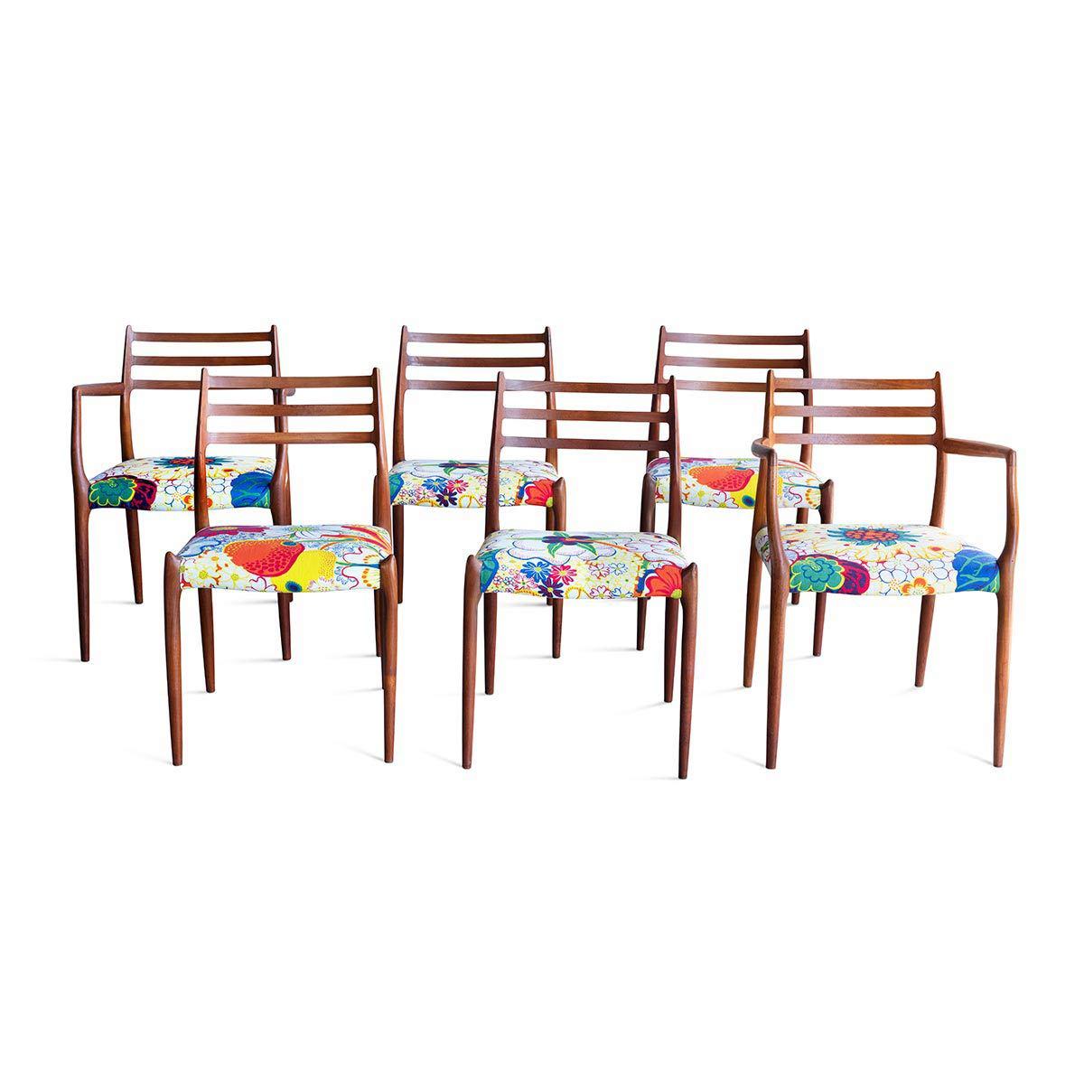 Vintage Moller Dining Chairs Set Eleish Van Breems Home