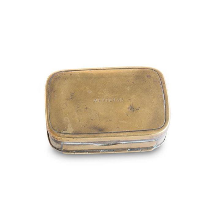 small tobacco box Westeras 19 C Brass Tobacco Box