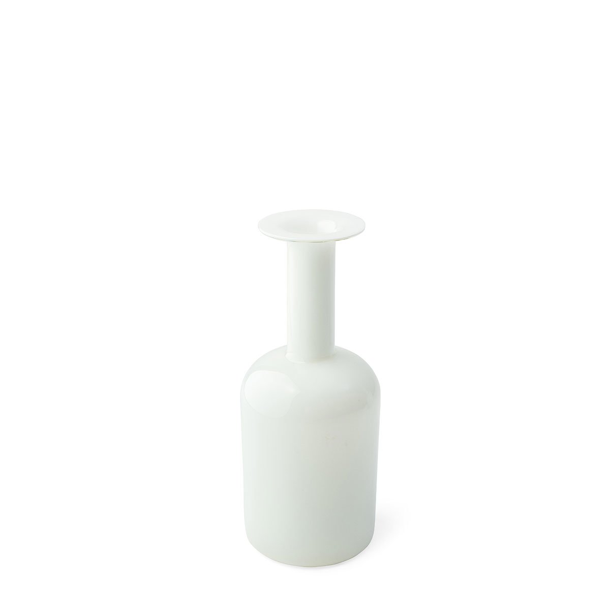 White Holmgaard Cased Glass Gulvase Eleish Van Breems Home