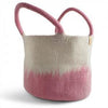 Wool Basket Pink Eleish Van Breems Home