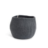 Wool Flower Pot Large Dark Grey Eleish Van Breems Home