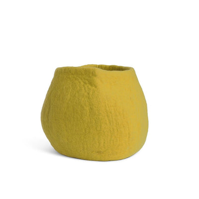 Wool Flower Pot Large Mustard Eleish Van Breems Home