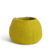 Wool Flower Pot Medium Mustard Eleish Van Breems Home