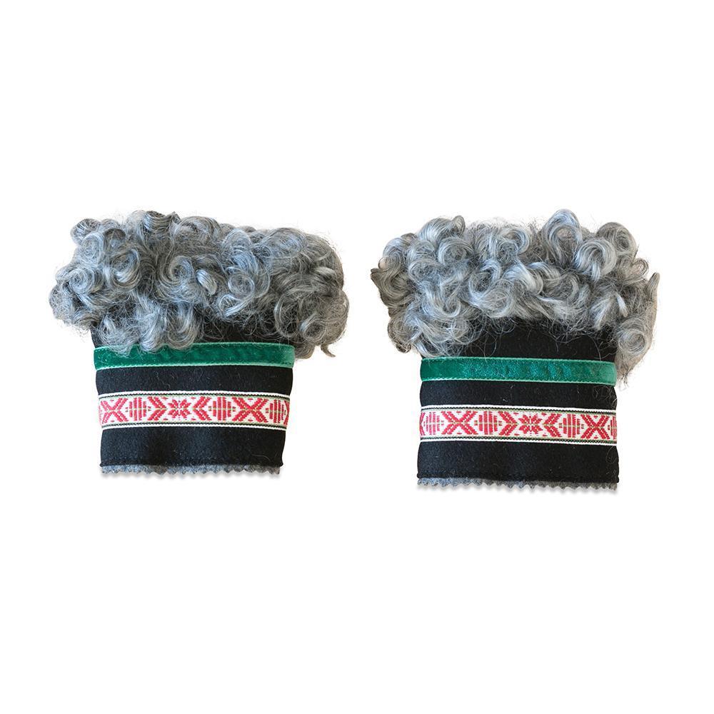 Wool Wrist Warmers Black Band Eleish Van Breems Home