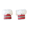 Wool Wrist Warmers Red White Stripe Band Eleish Van Breems Home
